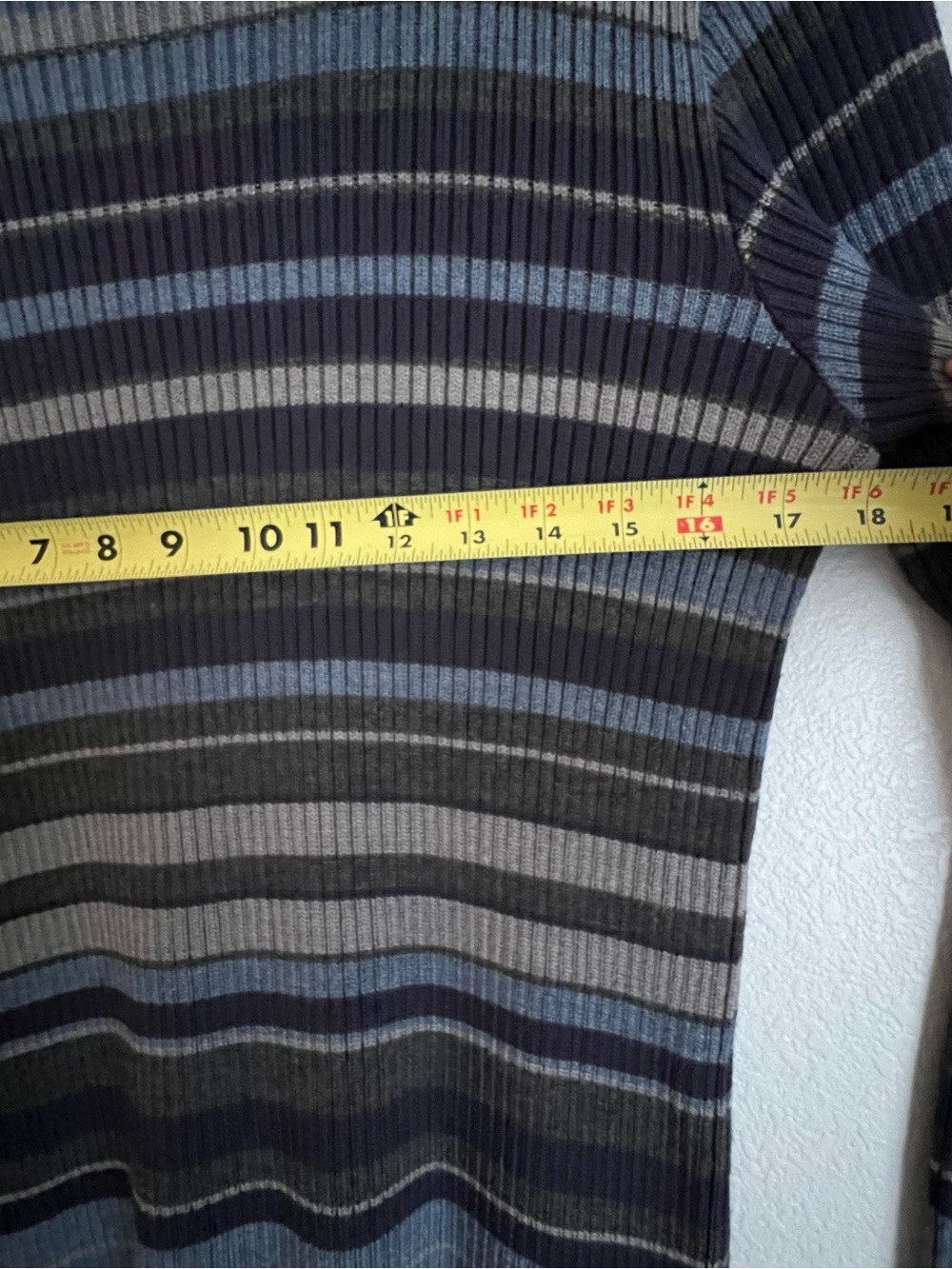 Vintage Dolce & Gabbana Women’s Wool Striped Sweater Size 38 Blue - Picture 6 of 8